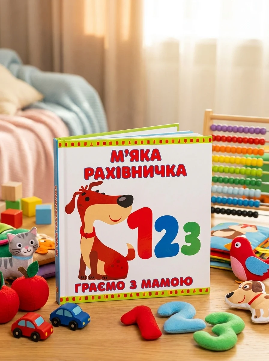 М’яка книжка «М’яка рахівничка» — Книги-іграшки