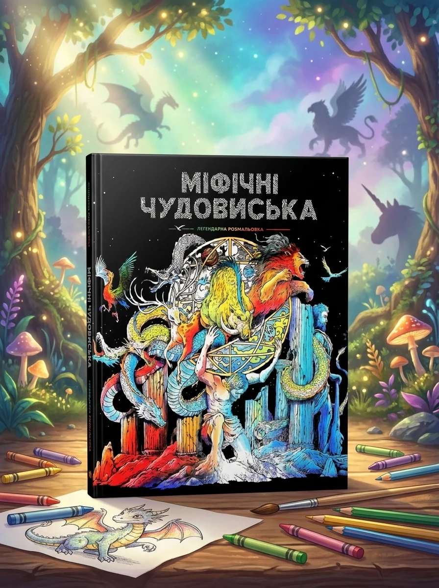 Міфічні чудовиська. Розмальовки | купити книгу онлайн