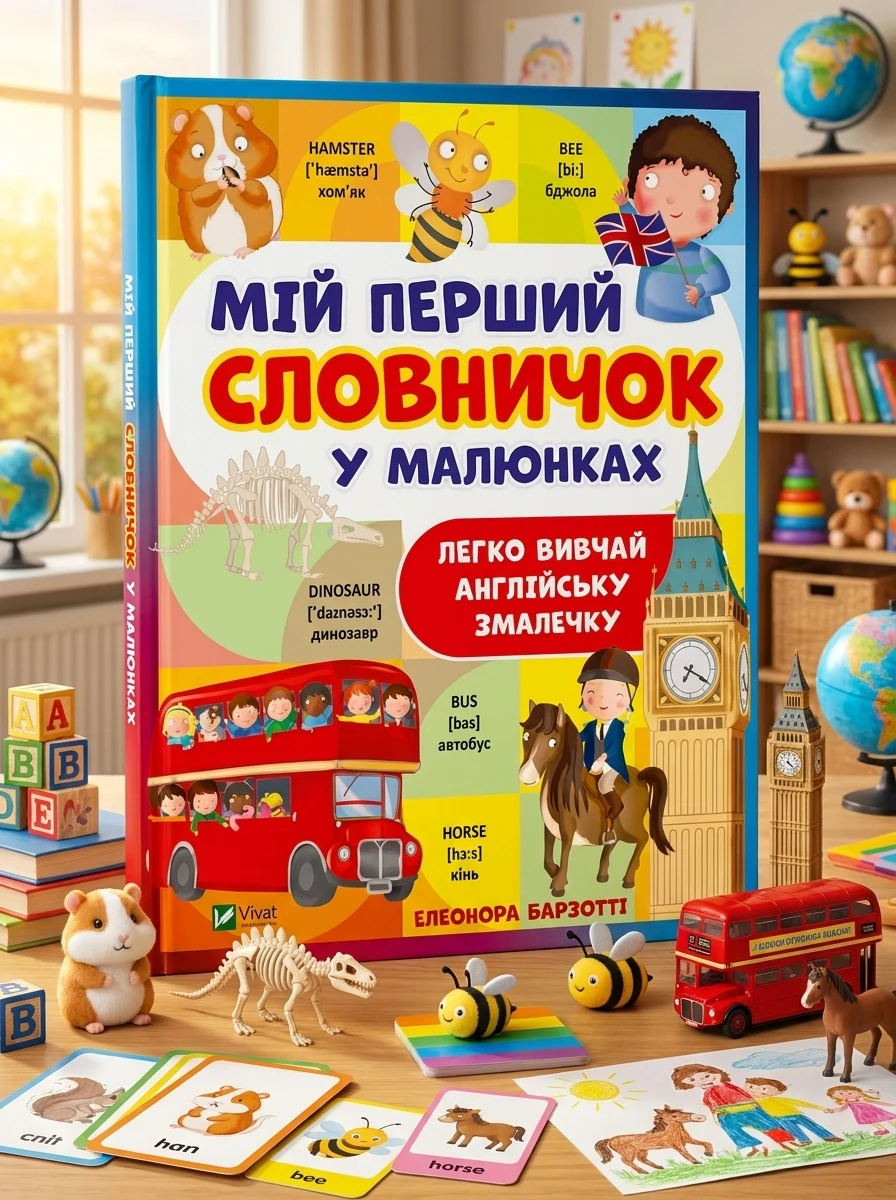 Мій перший словничок у малюнках. Легко вивчай англійську змалечку | купити книгу онлайн