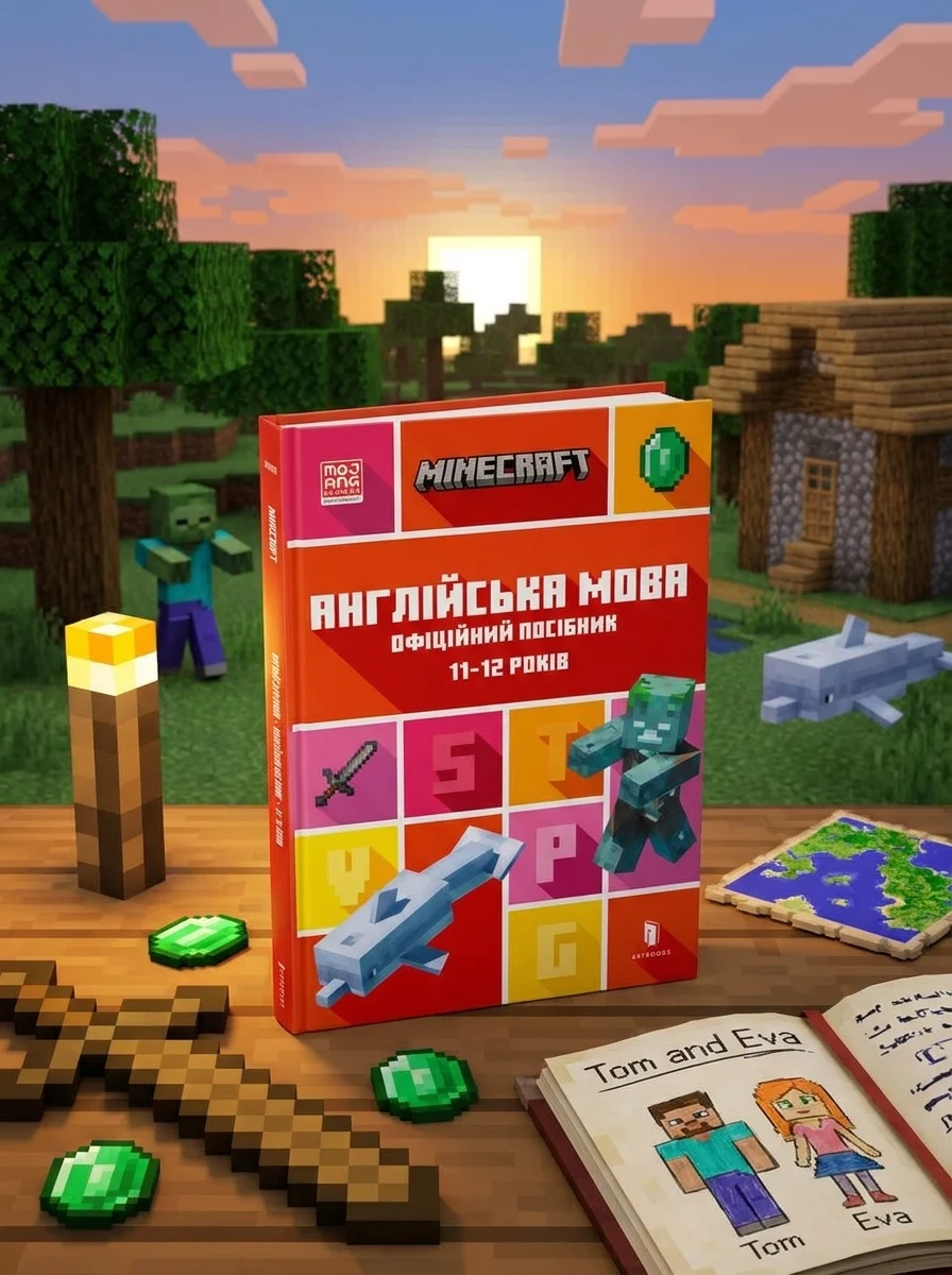 Minecraft. Англійська мова. Офіційний посібник. 11-12 років