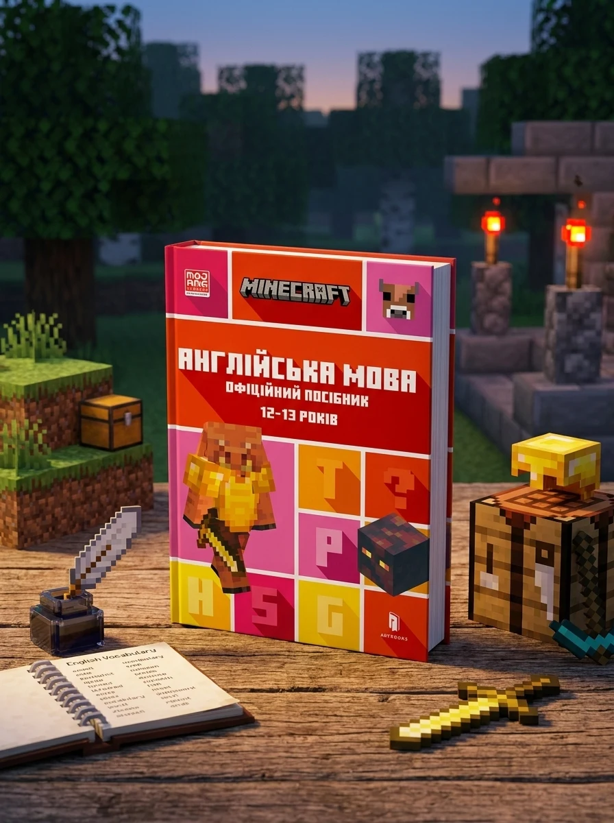 Minecraft. Англійська мова. Офіційний посібник. 12-13 років — Розвивальні книги