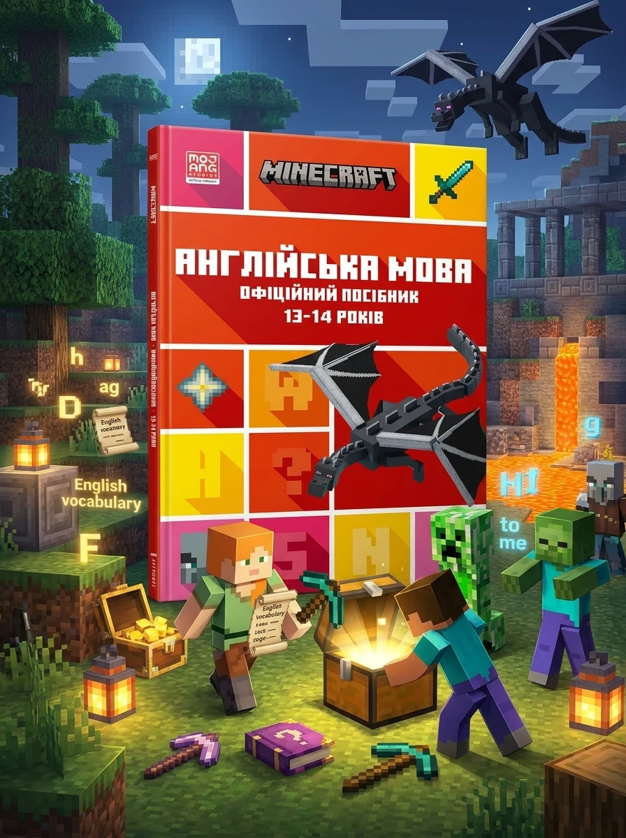 Minecraft. Англійська мова. Офіційний посібник. 13-14 років — Розвивальні книги