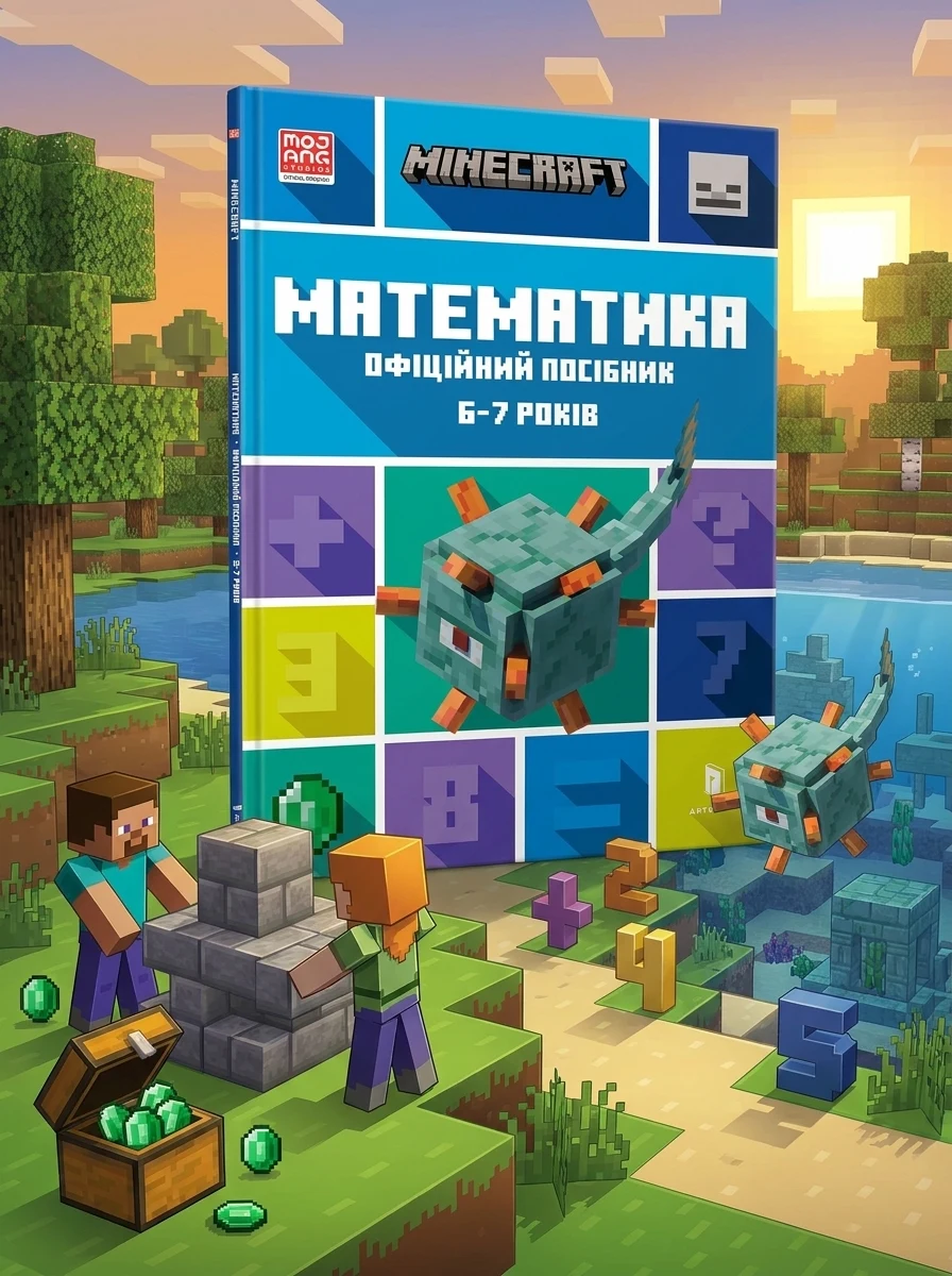 Minecraft. Математика. Офіційний посібник. 7-8 років — Розвивальні книги