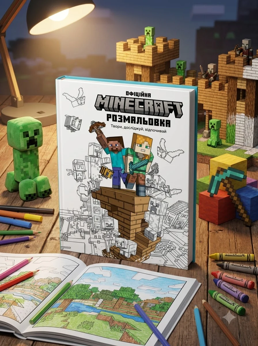 Minecraft. Офіційна розмальовка — Розмальовки для дітей