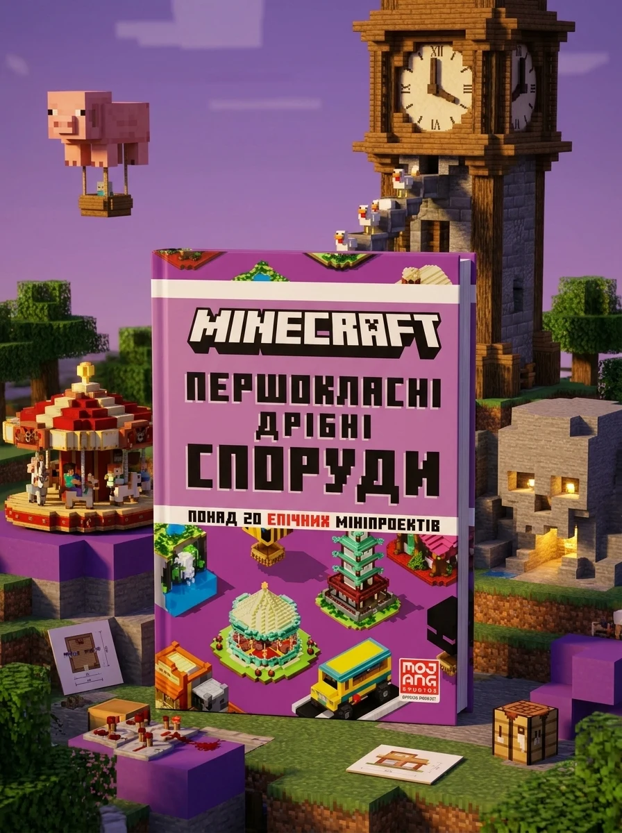 Minecraft. Першокласні дрібні споруди — Дитячі енциклопедії
