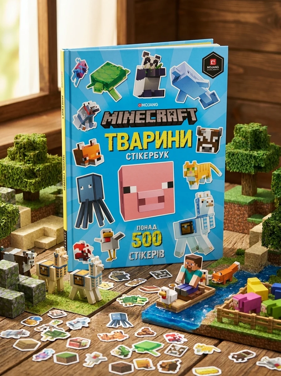 Minecraft. Стікербук «Тварини» — Книги з наліпками