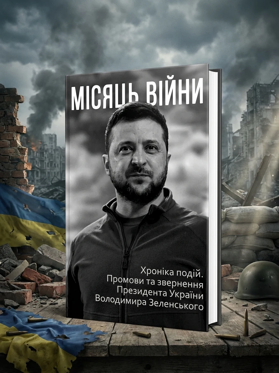Місяць війни. Хроніка подій. Промови та звернення Президента України Володимира Зеленського | купити книгу онлайн