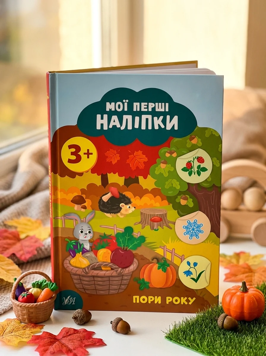 Мої перші наліпки. Пори року. Від 3 років — Книги з наліпками