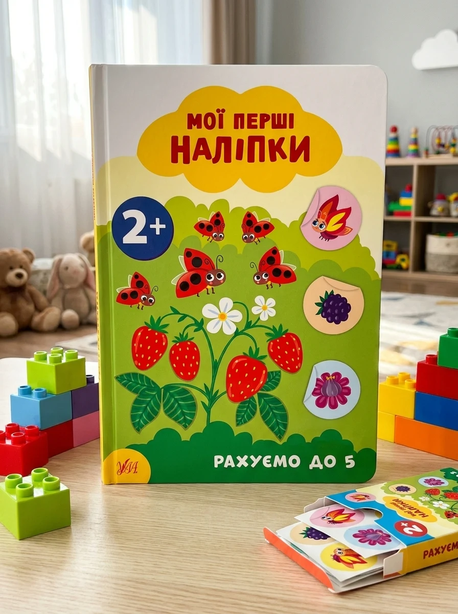 Мої перші наліпки. Рахуємо до 5. Від 2 років — Книги з наліпками