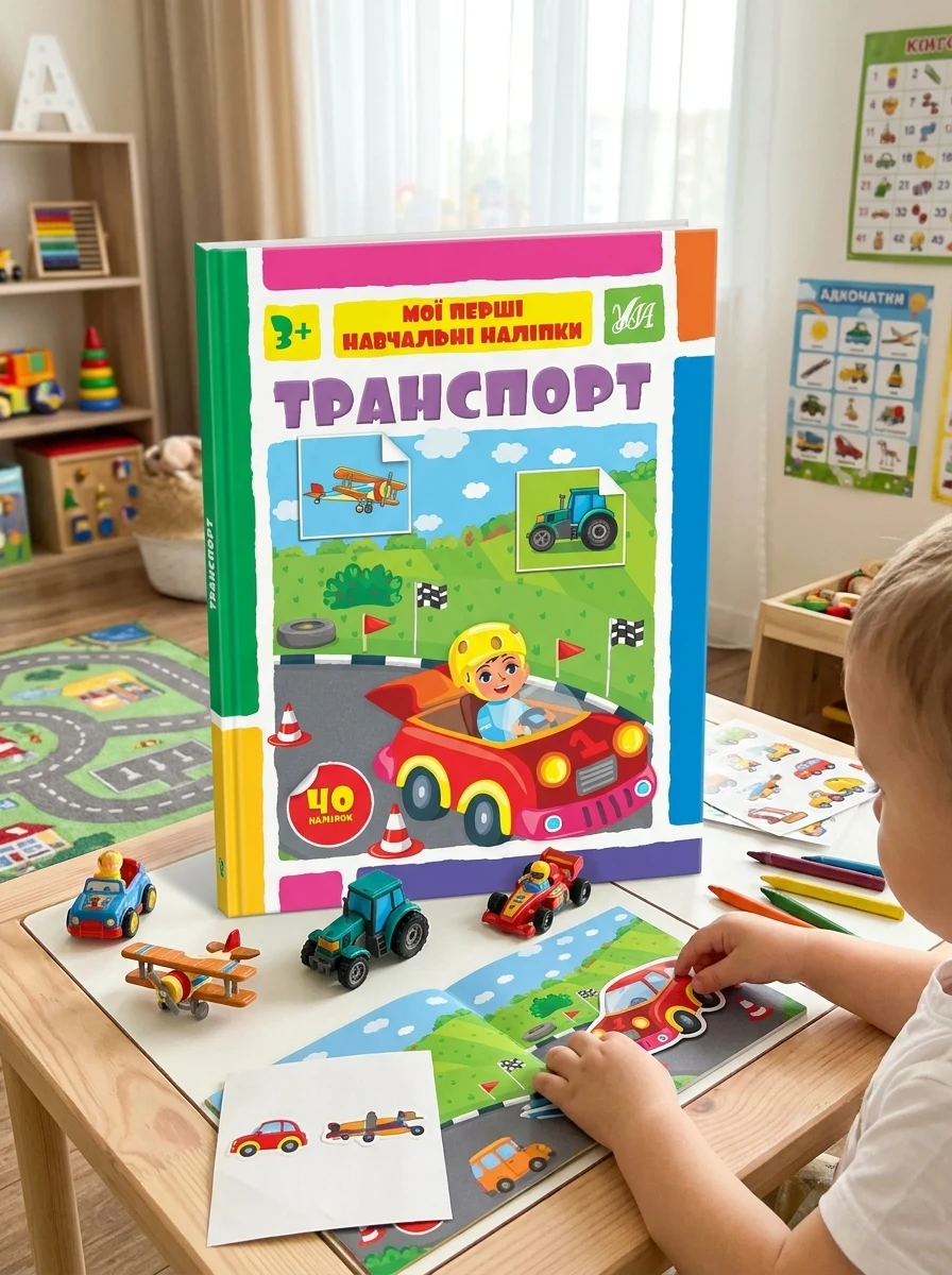 Мої перші навчальні наліпки. Транспорт — Книги з наліпками