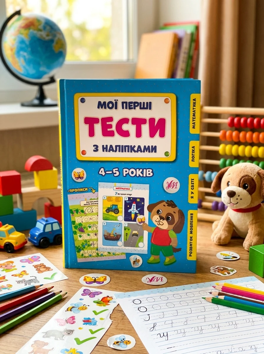 Мої перші тести з наліпками. 4-5 років — Книги з наліпками