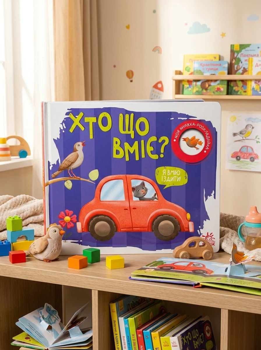 Моя книжка-розкладайка. Хто що вміє?