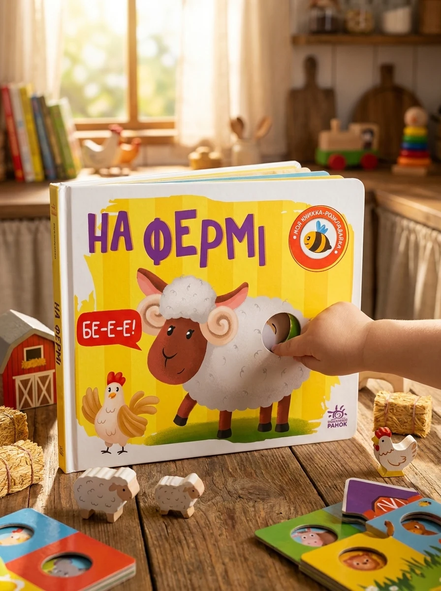 Моя книжка-розкладайка. На фермі — Книги для малят