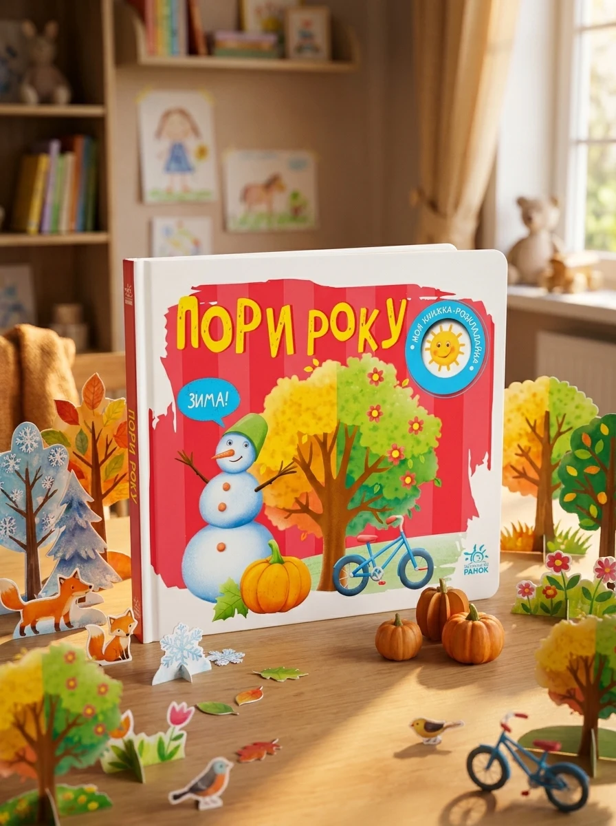 Моя книжка-розкладайка. Пори року — Розвивальні книги