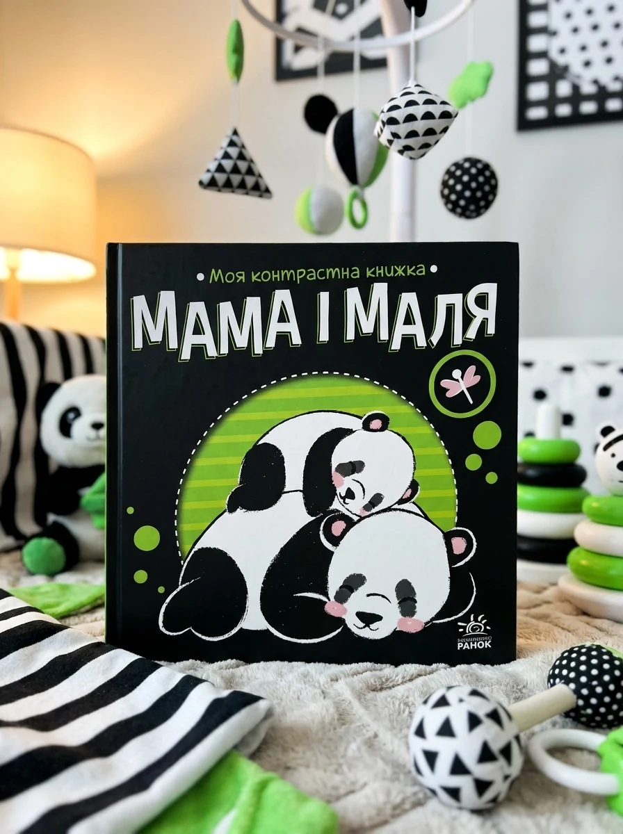 Моя контрастна книжка. Мама і маля — Розвивальні книги