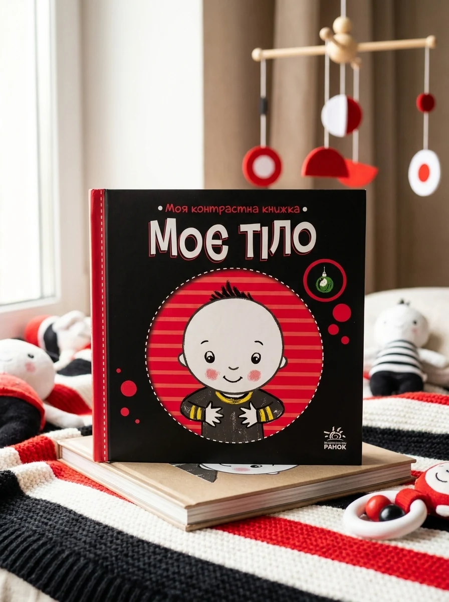 Моя контрастна книжка. Моє тіло — Розвивальні книги