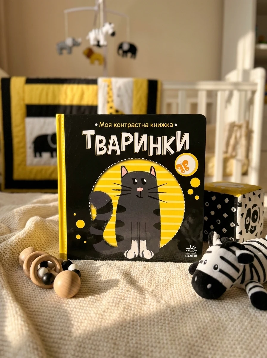 Моя контрастна книжка. Тваринки — Пізнавальні книги для дітей