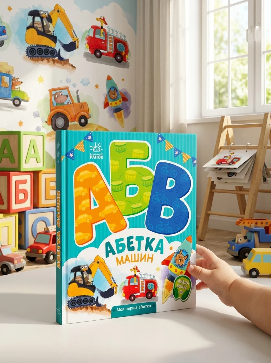 Моя перша абетка. Абетка машин — Розвивальні книги