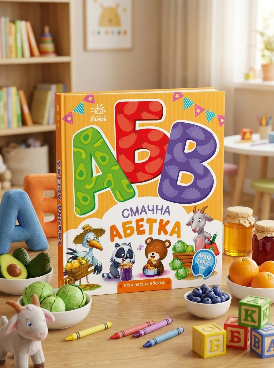 Моя перша абетка. Смачна абетка — Розвивальні книги
