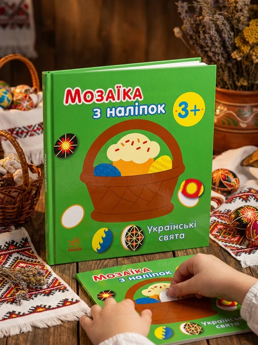 Мозаїка з наліпок. Українські свята — Книги з наліпками