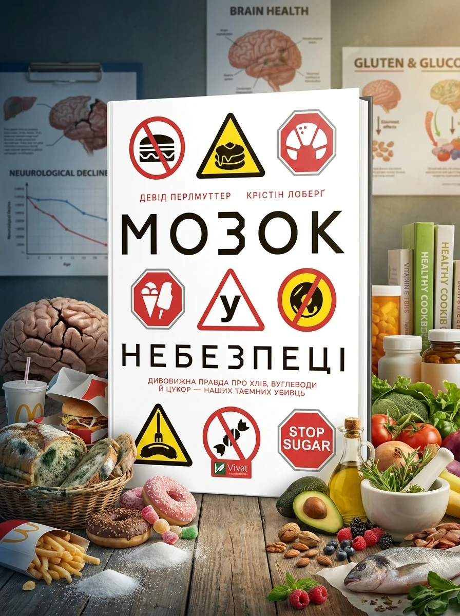 Мозок у небезпеці. Дивовижна правда про хліб, вуглеводи й цукор-наших таємних убивць — фото 2