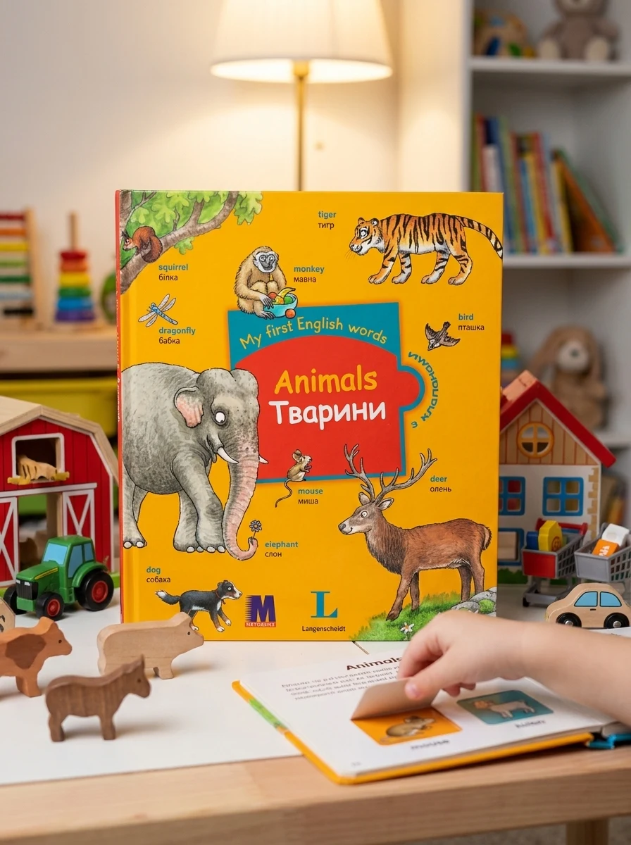 My first English words. Тварини — Розвивальні книги