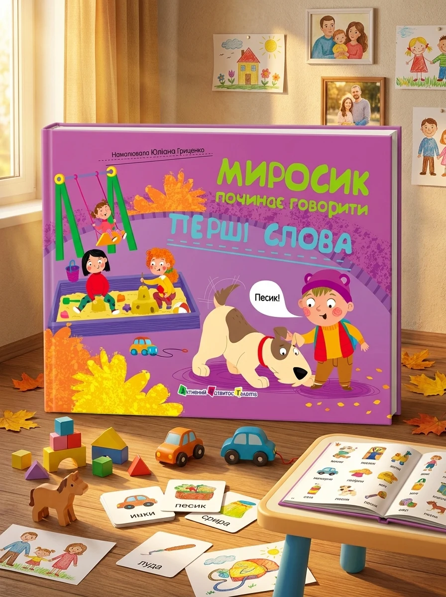 Миросик починає говорити. Перші слова — Книги для малят