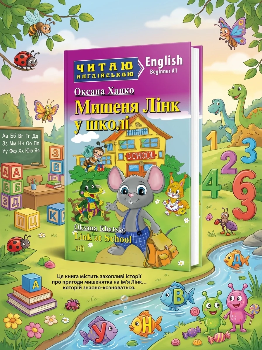 Мишеня Лінк у школі / Link at School — Дитяча література іноземними мовами
