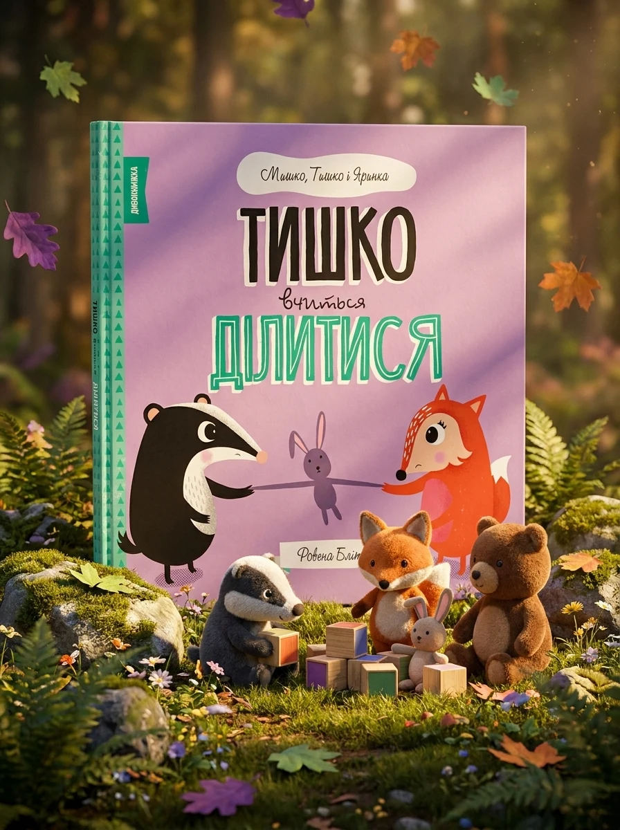 Мишко, Тишко і Яринка. Тишко вчиться ділитися — Дитяча проза
