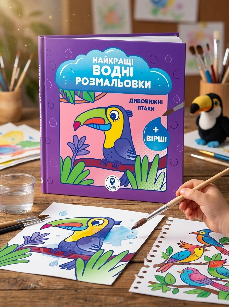 Найкращі водні розмальовки. Дивовижні птахи — Розмальовки для дітей