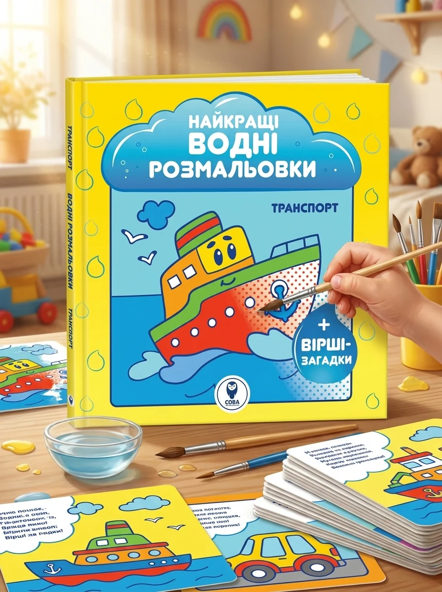 Найкращі водні розмальовки. Транспорт — фото 2