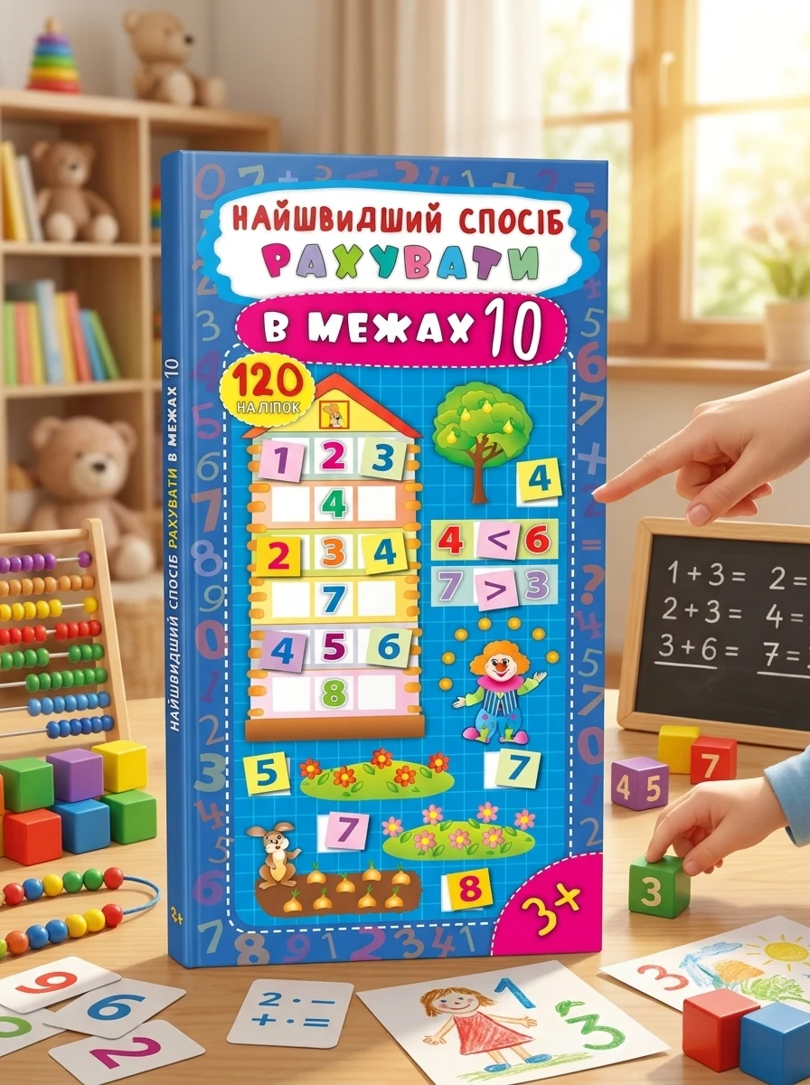Найшвидший спосіб. Рахувати в межах 10 — Книги з наліпками