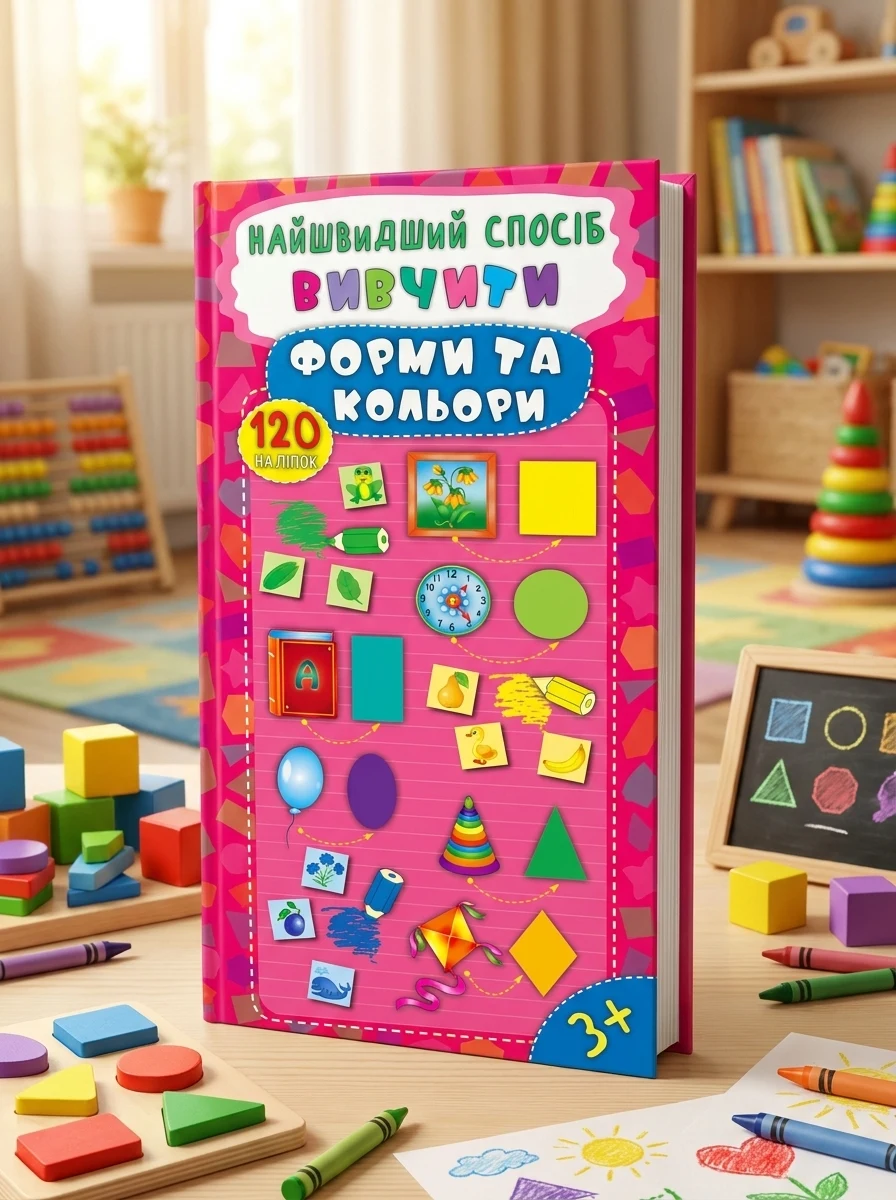 Найшвидший спосіб. Вивчити форми та кольори — Розвивальні книги
