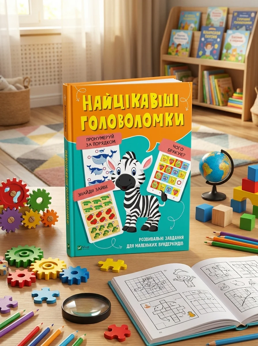 Найцікавіші головоломки — Розвивальні книги