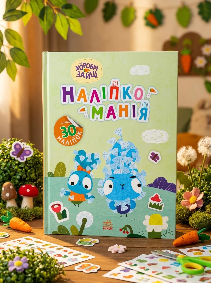 Наліпкоманія. Хоробрі Зайці. Надзвичайні пригоди — Дитячі наліпки
