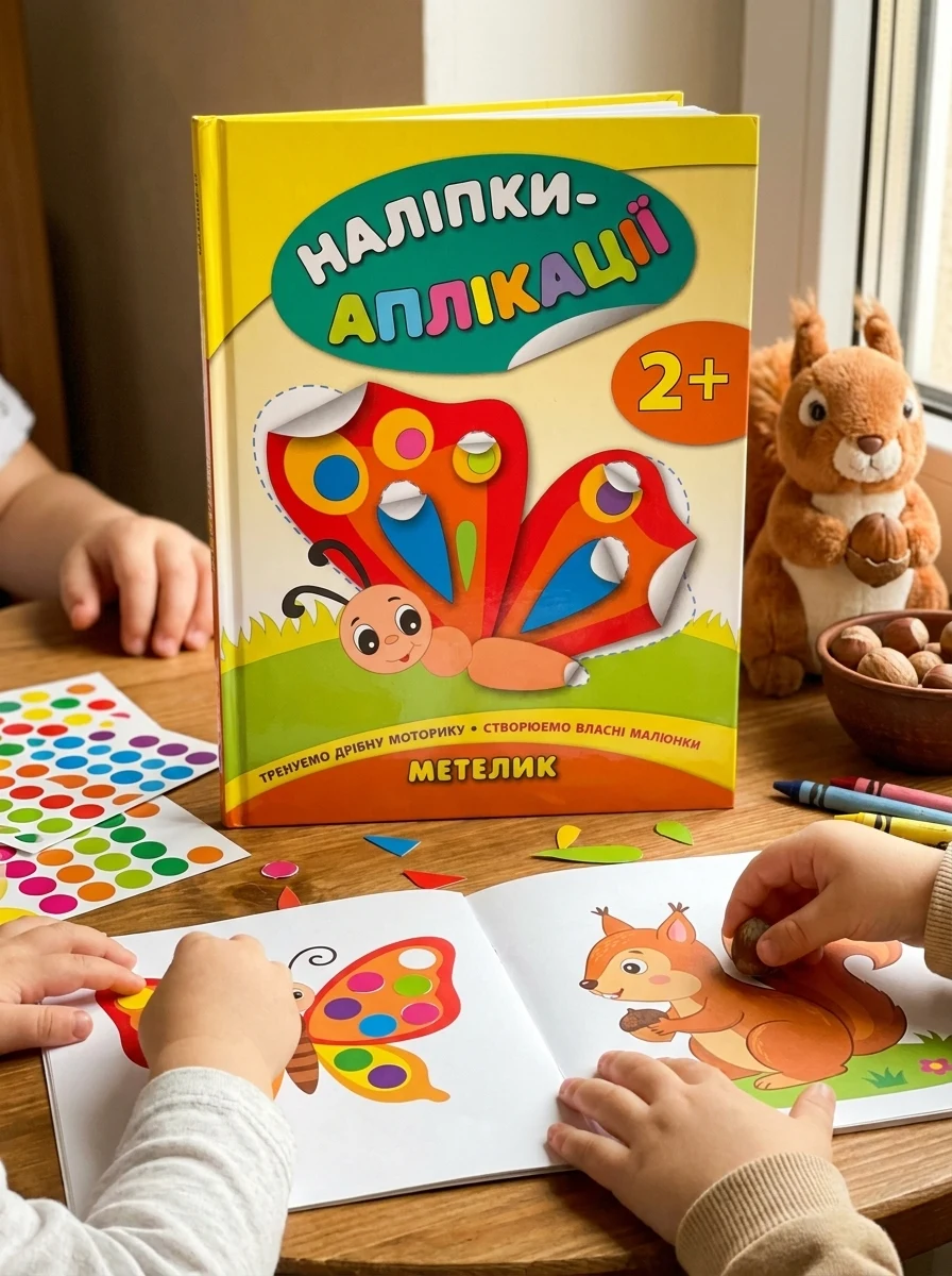 Наліпки-аплікації для малят. Метелик — Книги з наліпками