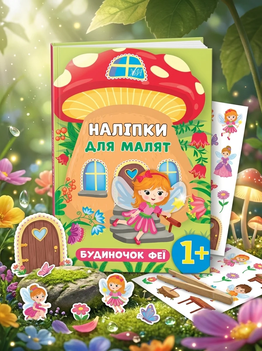 Наліпки для малят. Будиночок феї — Книги з наліпками