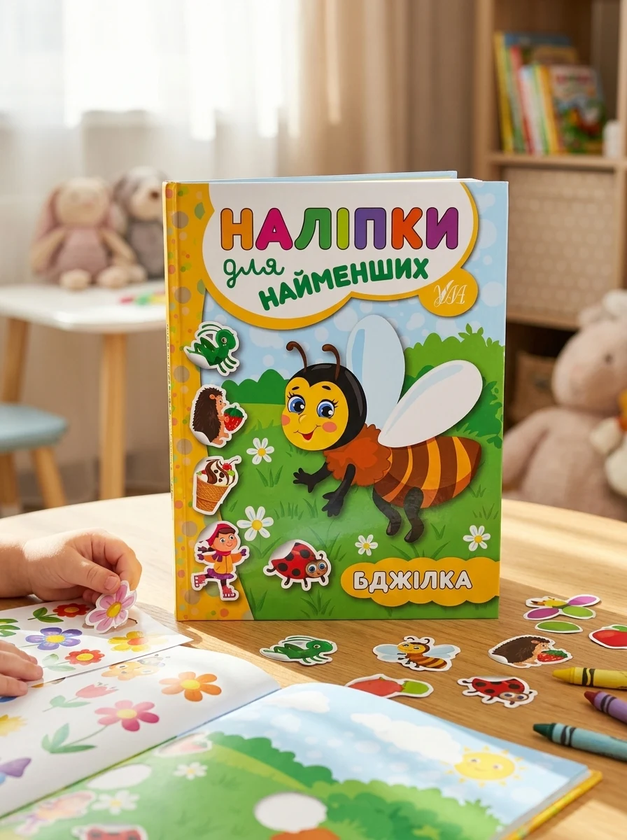 Наліпки для найменших. Бджілка — Книги з наліпками