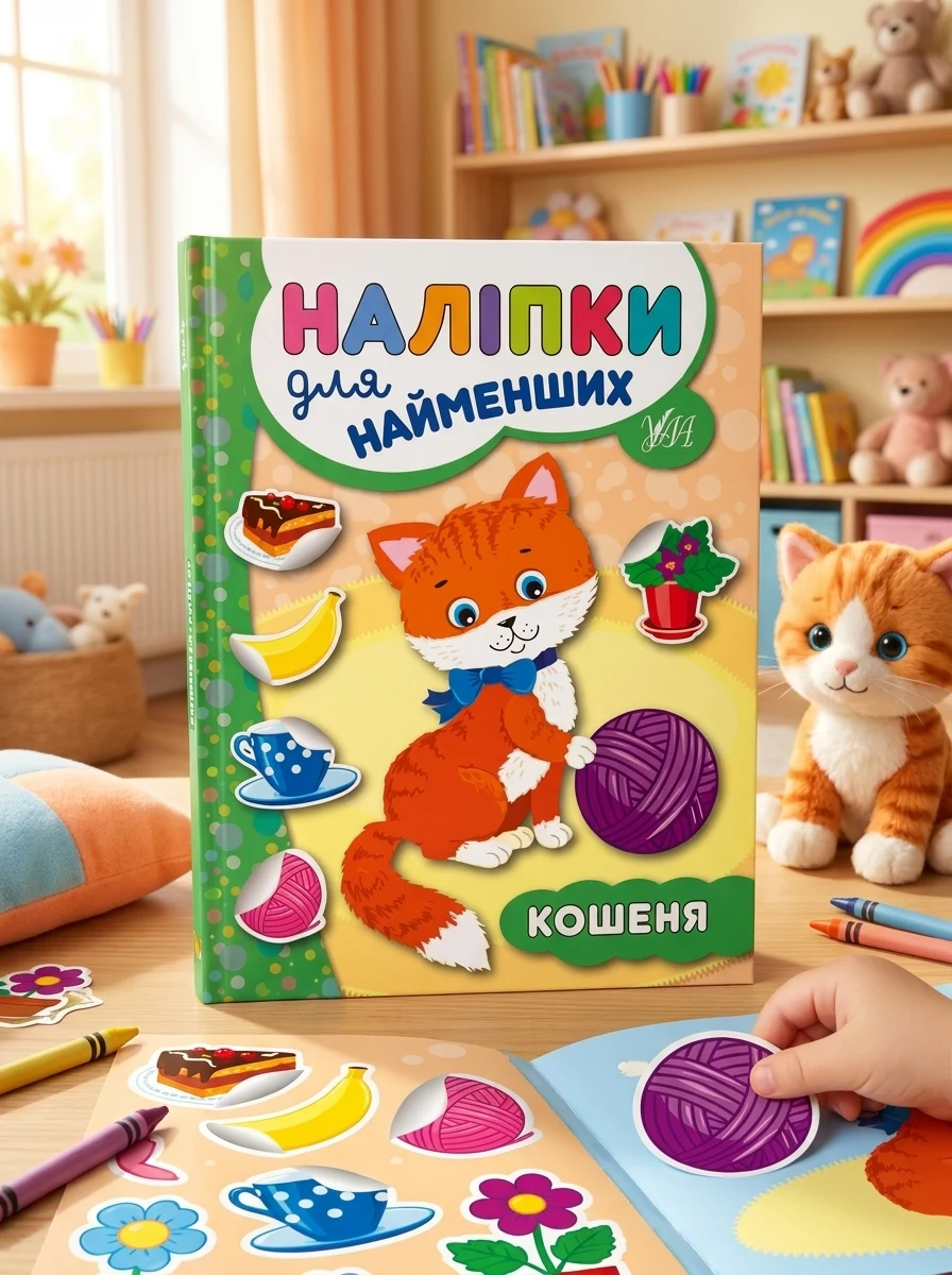 Наліпки для найменших. Кошеня — Книги з наліпками