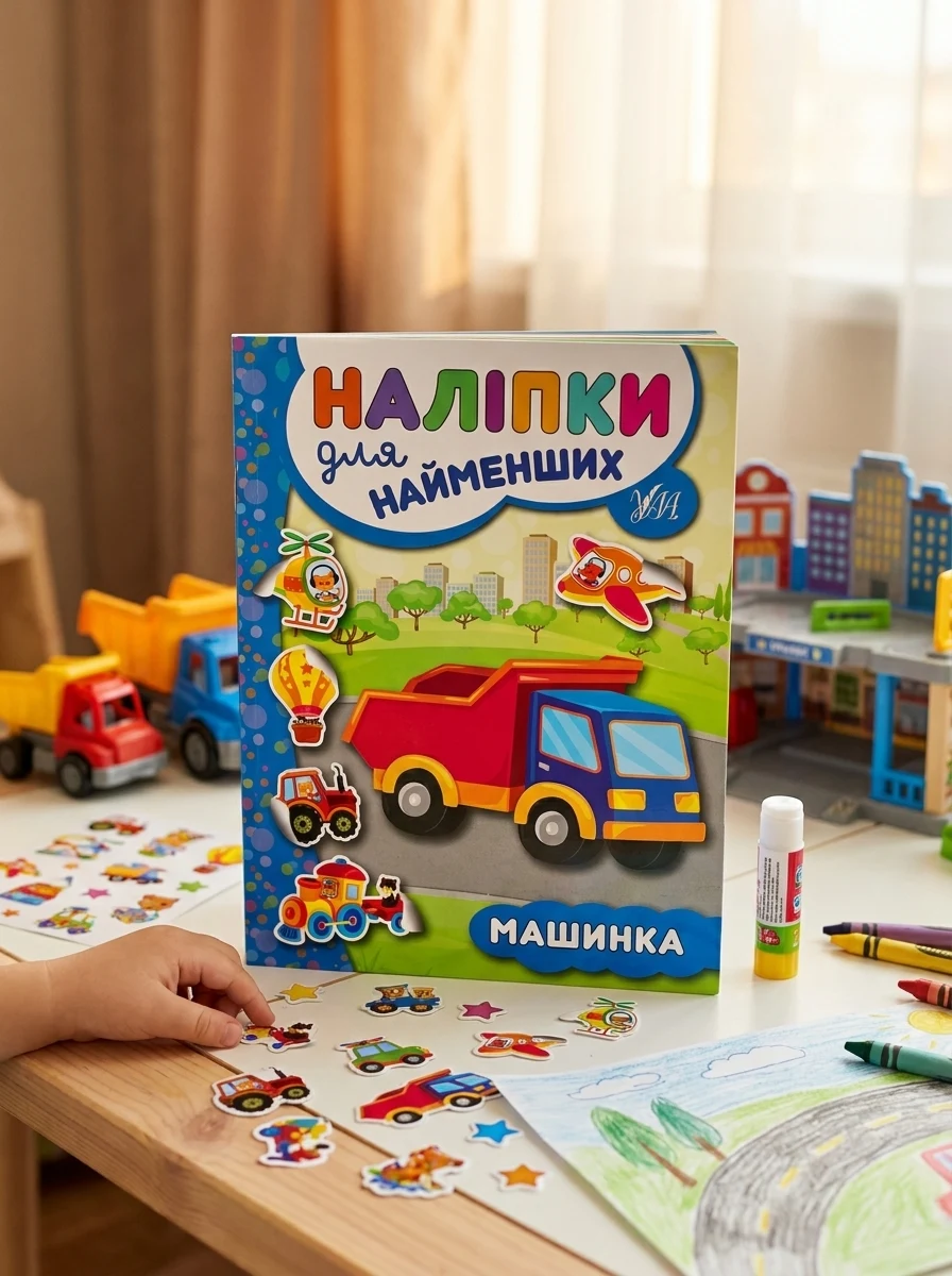 Наліпки для найменших. Машинка — Книги з наліпками