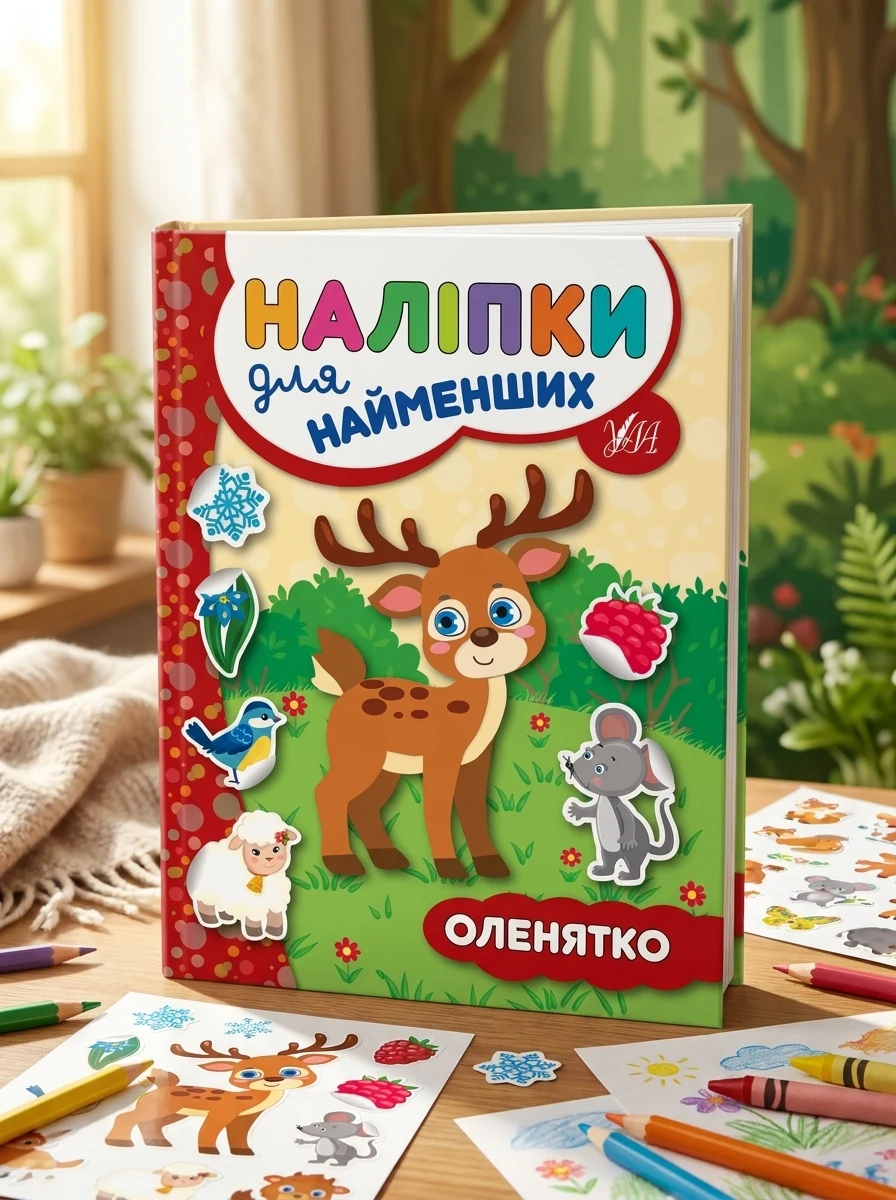 Наліпки для найменших. Оленятко — Книги з наліпками