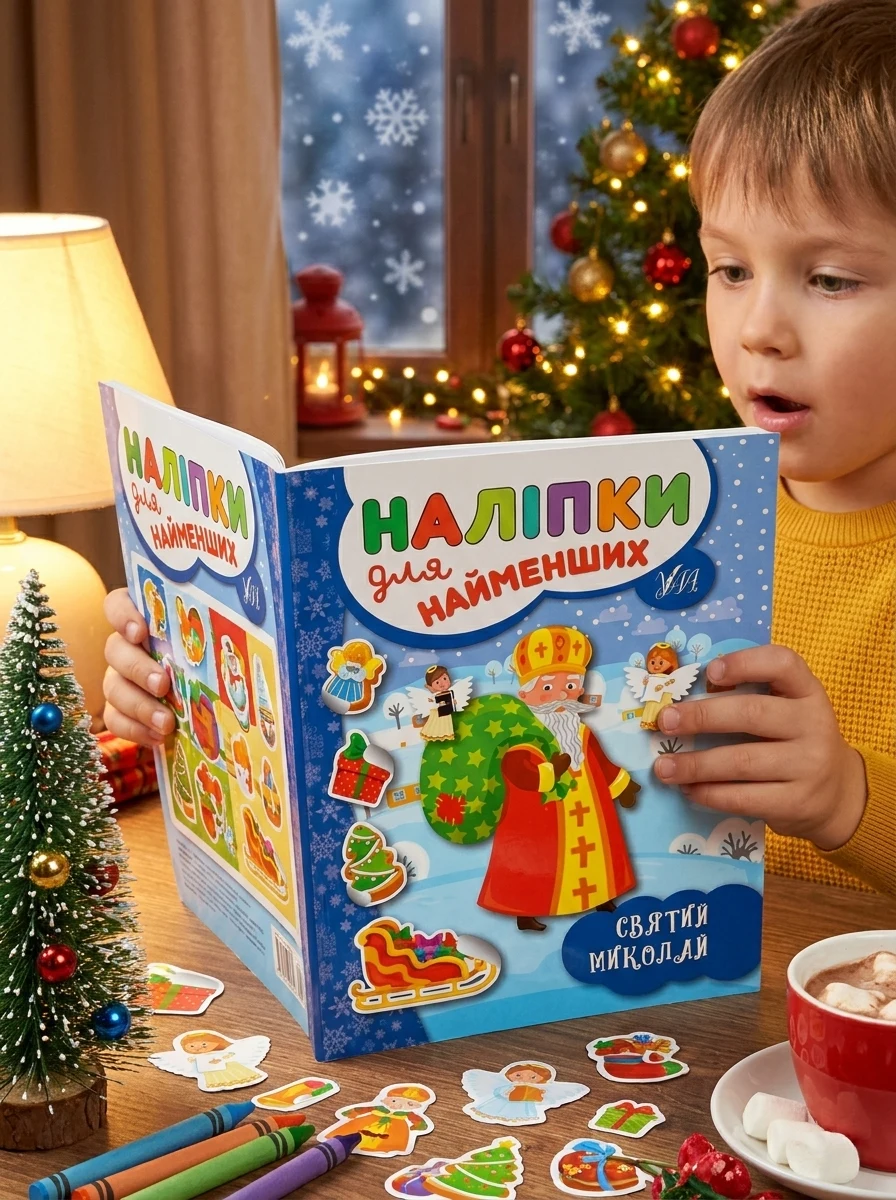Наліпки для найменших. Святий Миколай — Книги з наліпками