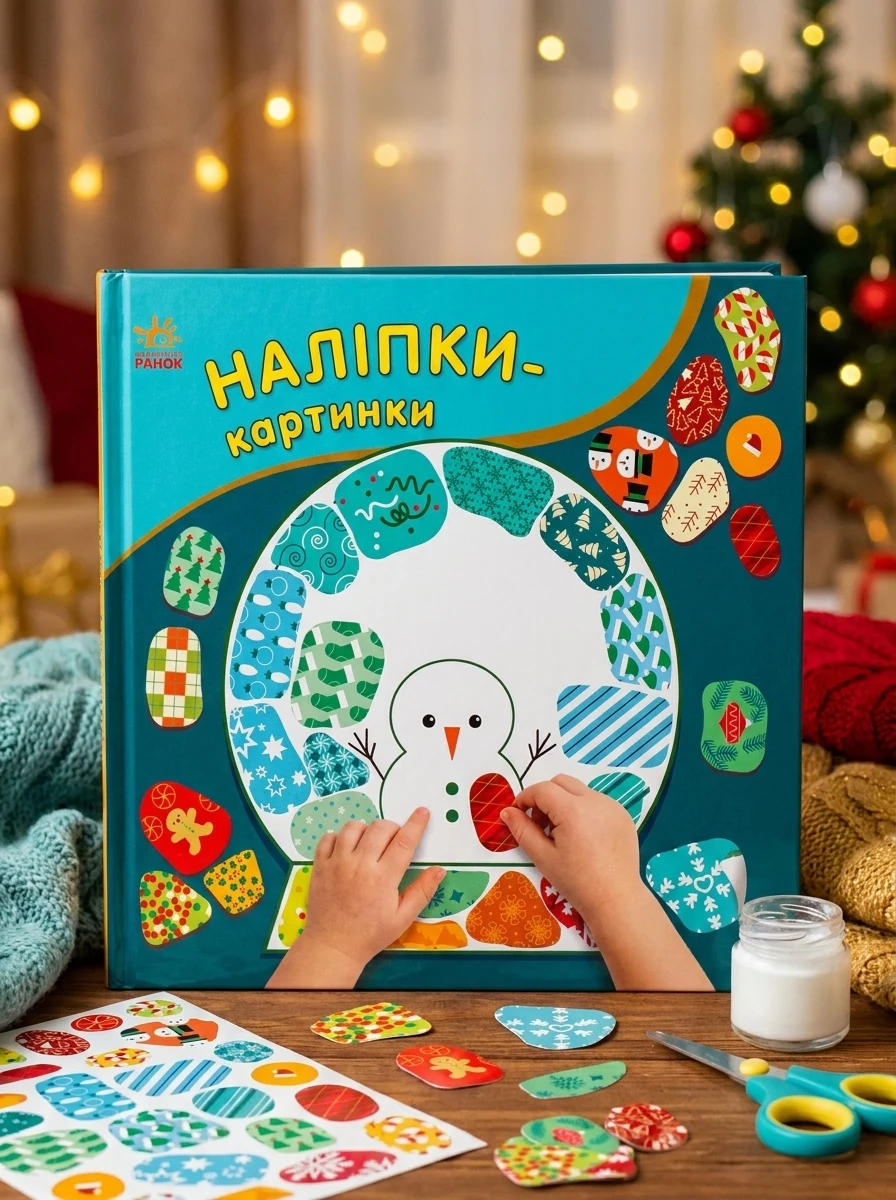 Наліпки-картинки. Різдво — Книги з наліпками