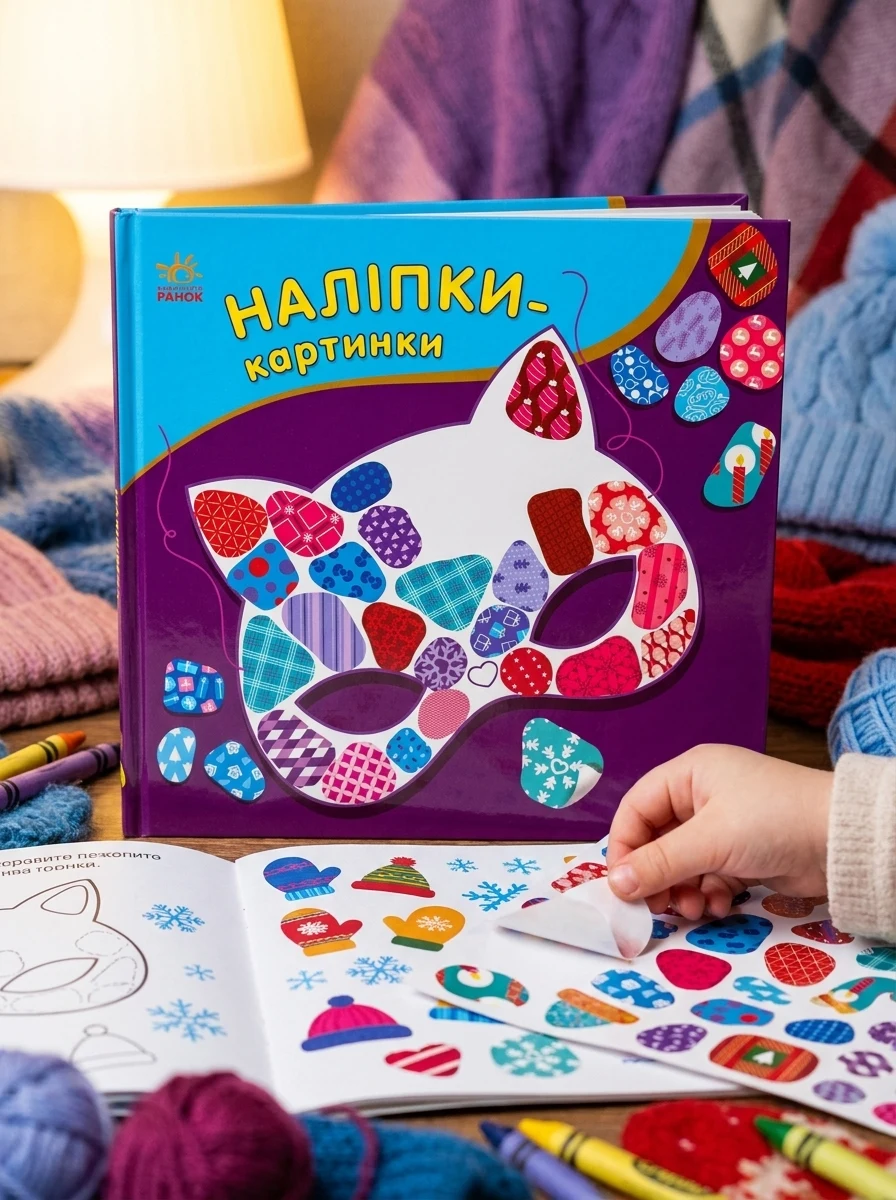 Наліпки-картинки. Зима — Книги з наліпками