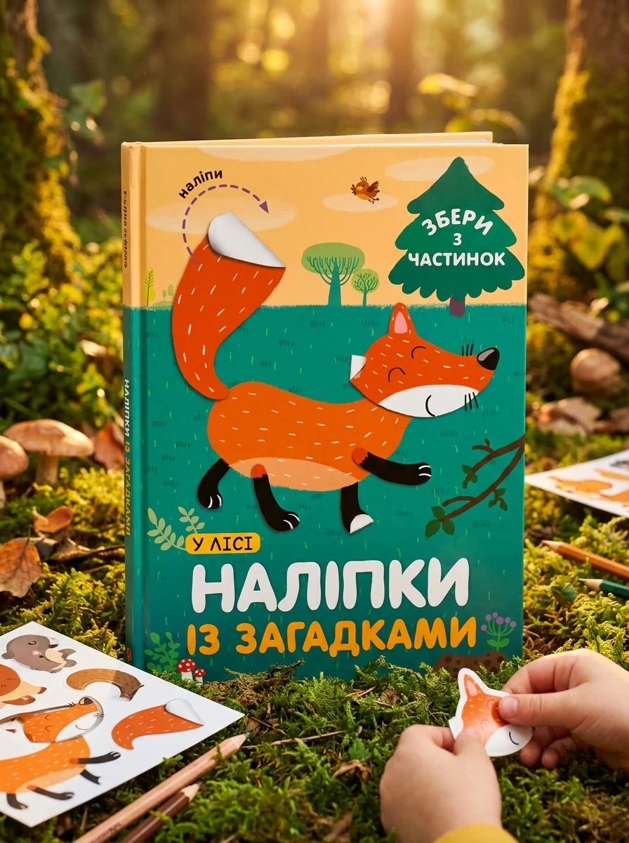 Наліпки «У лісі» — Книги з наліпками