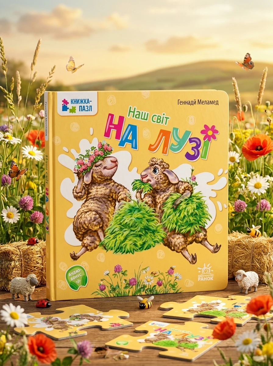 Наш світ. На лузі. Книжка-пазл — Дитячі вірші