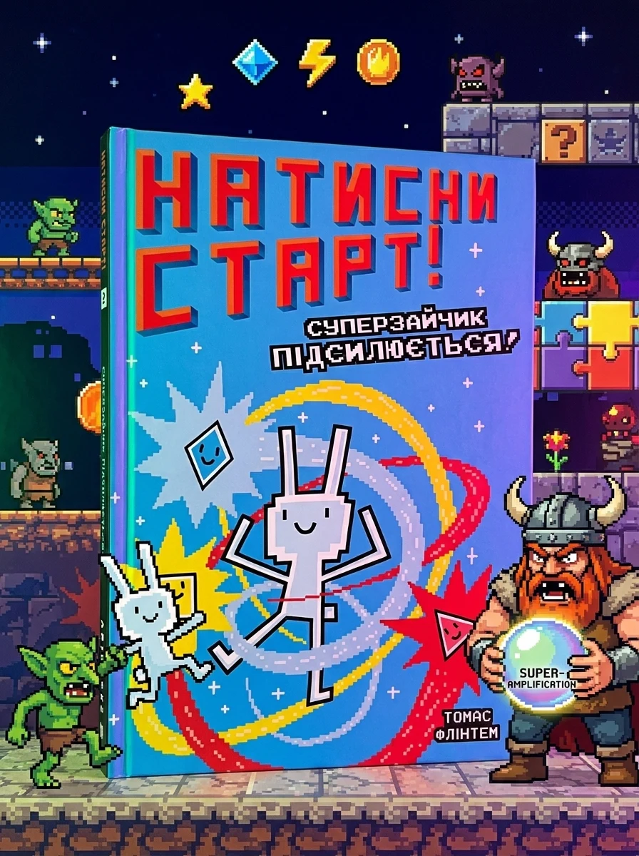 Натисни СТАРТ! Суперзайчик підсилюється!