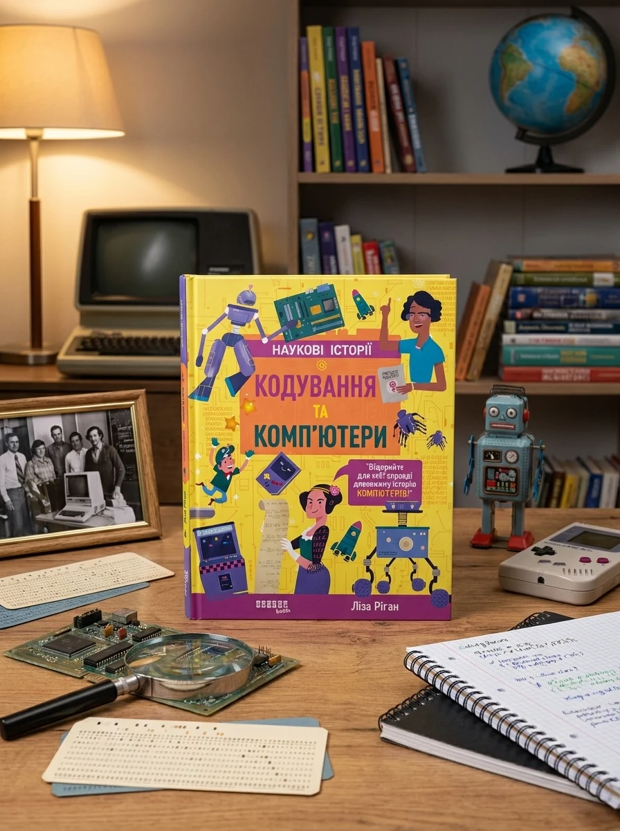 Наукові історії. Кодування та комп'ютери — Пізнавальні книги для дітей