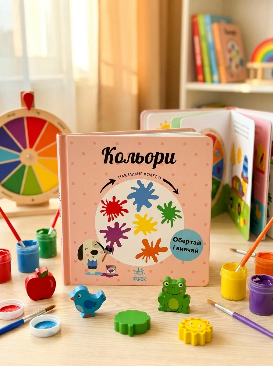 Навчальне колесо. Кольори — Розвивальні книги