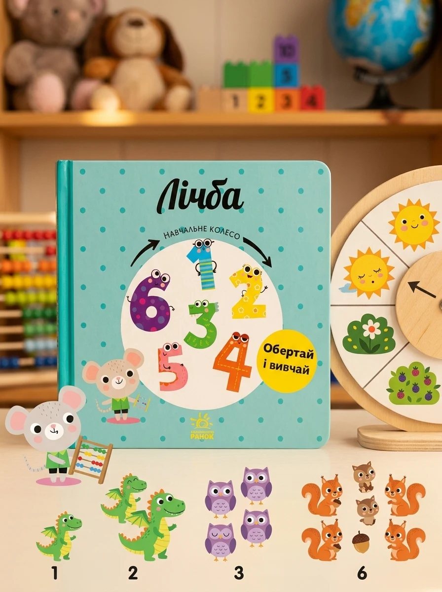 Навчальне колесо. Лічба — Розвивальні книги
